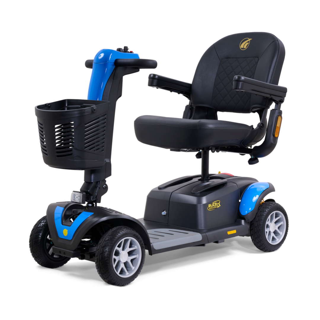 Golden Tech GP149A Buzzaround LX Extreme Luxury Full Size Travel Mobility Scooter - 4 Wheel - Senior.com Scooters